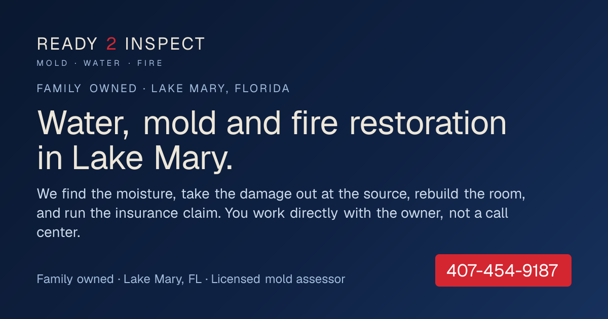 Ready 2 Inspect Mold Services logo